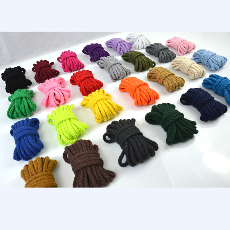 Macrame Cord Cotton - 10meter 7mm Colored Twisted Cord Rope