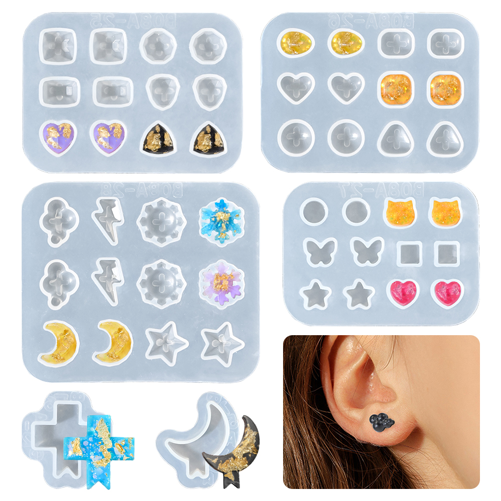 Resin Casting Mold - S0194 Silikonform Epoxidharz Mini Gem Ear