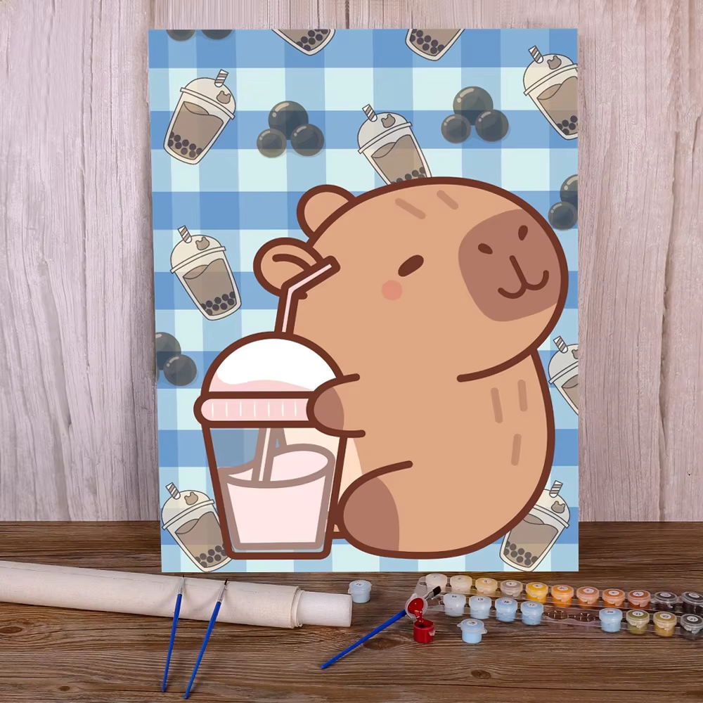 Tv Art And Craft - Cartoon Animal Paint By Numbers Personalized