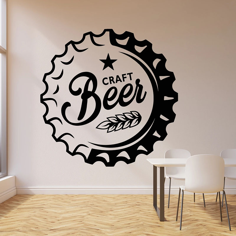 Art Craft Logo - Wall Decal Drinking Alcohol Bar Pub