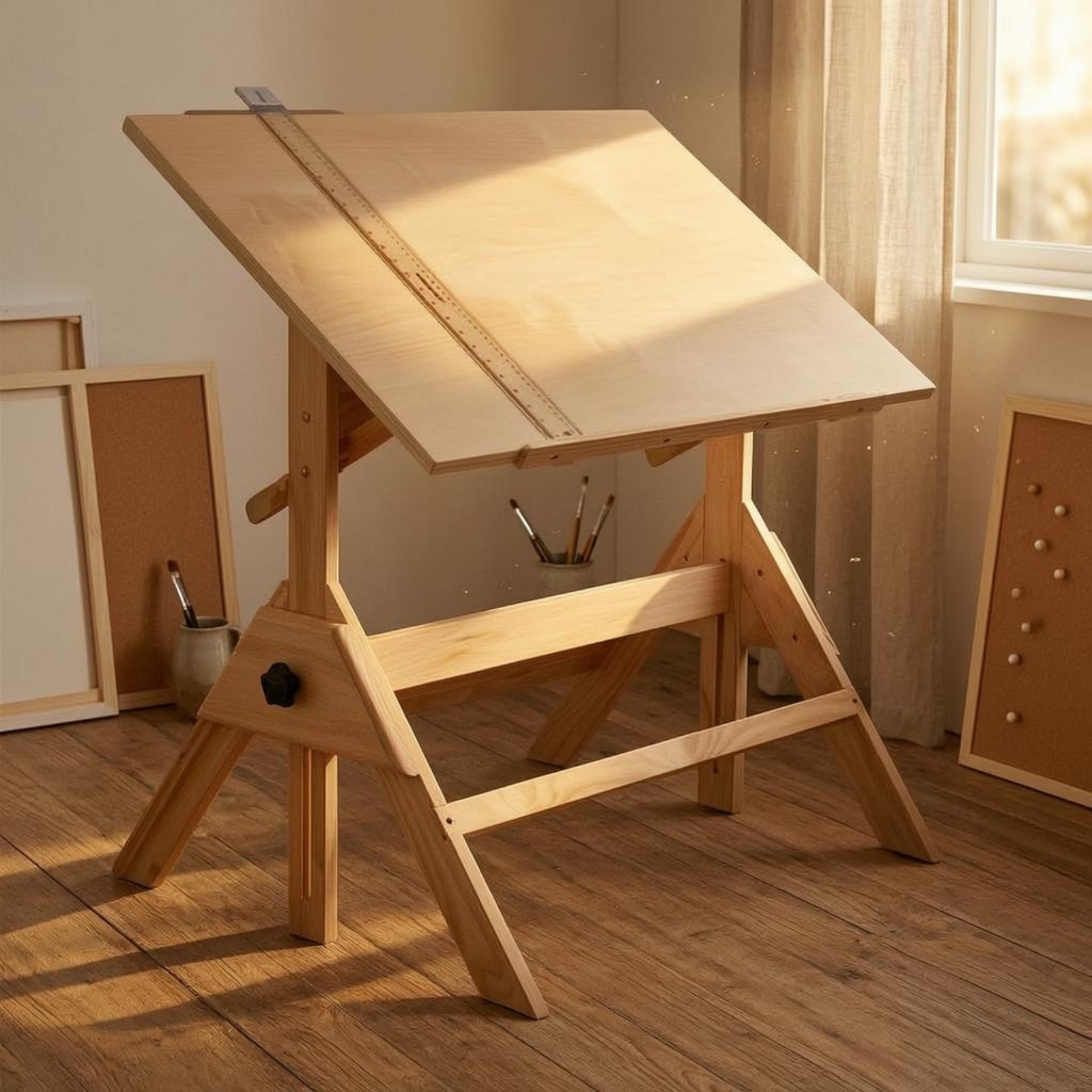 Art & Craft Kortingscode - Adjustable Drafting Table L-Shaped Drafting Ruler