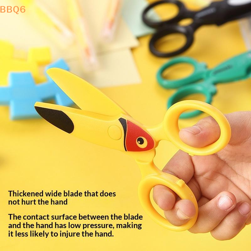 Art Craft For Preschoolers - *3Pcs Kids Plastic Scissors Cute Cartoon