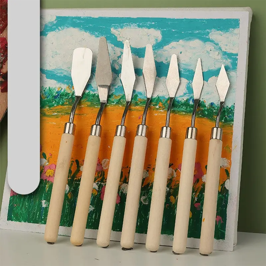 Painting Knife Palette - 7/14Pcs Stainless Steel Oil Painting Knives