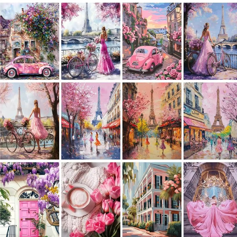 Tv Art And Craft - 40X50CM DIY Painting By Numbers City