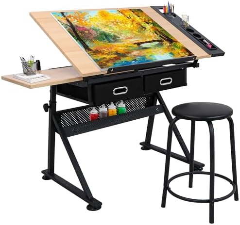 Art & Craft Kortingscode - Adjustable Height Drafting Desk Drawing Table