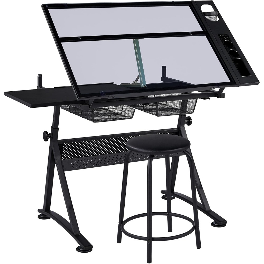 Art & Craft Kortingscode - Height Adjustable Drafting Table with Stool,
