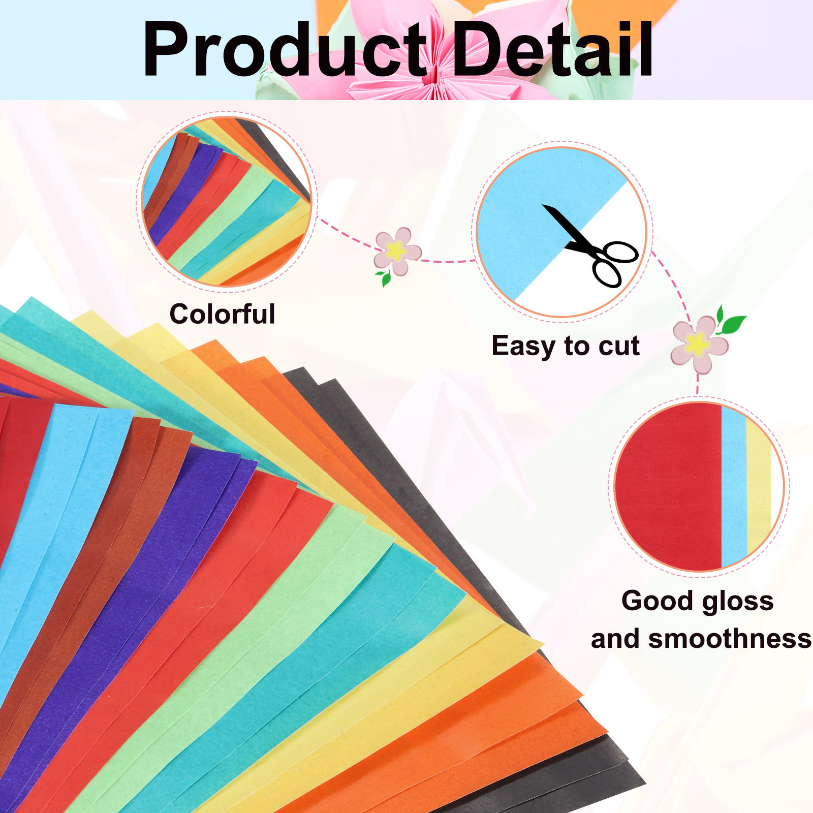 Art Craft Kite - 40 Sheet Large Origami Paper Shiny