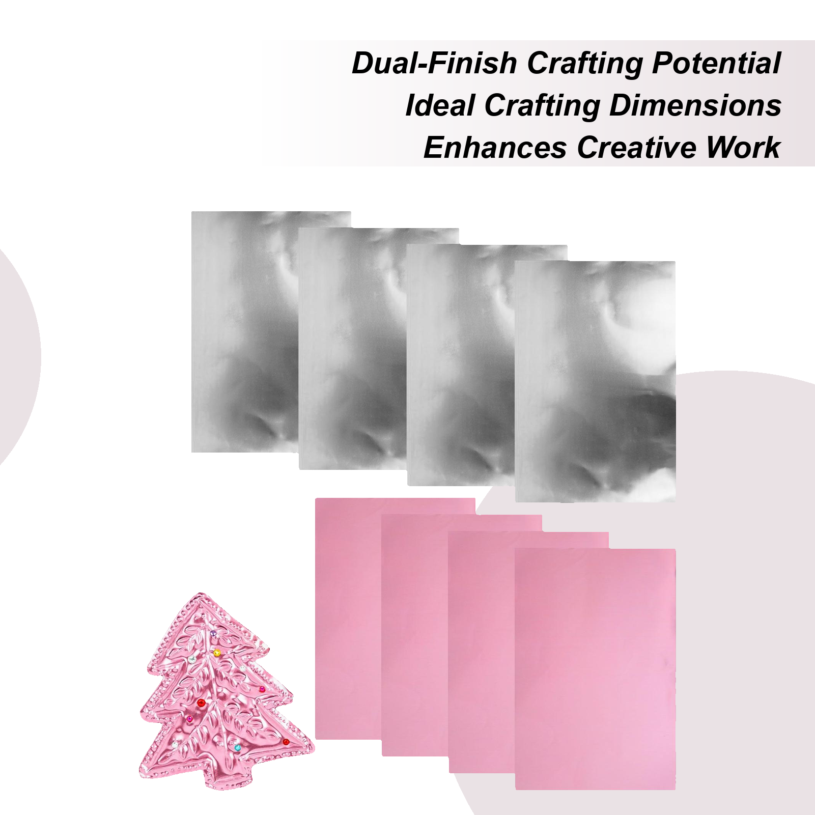 Embossing Foil 8 Pieces Alumin - Art Craft For Christmas ulasan dan harga