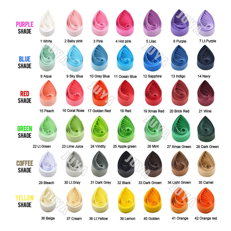 JUYA Paper Quilling 42 Shades  - Quilling Paper Strips ulasan dan harga