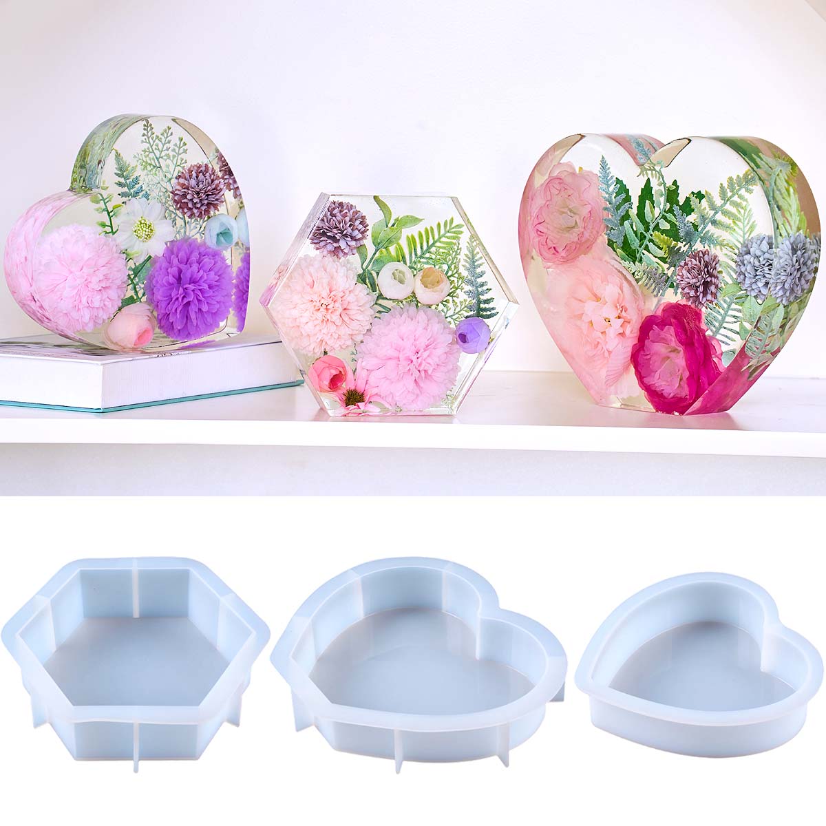 Large Love Silicone Mold DIY H - Resin Casting Mold ulasan dan harga