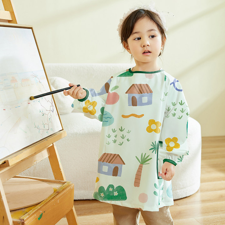 Children Waterproof Art Cover  - Art Craft For Preschoolers ulasan dan harga