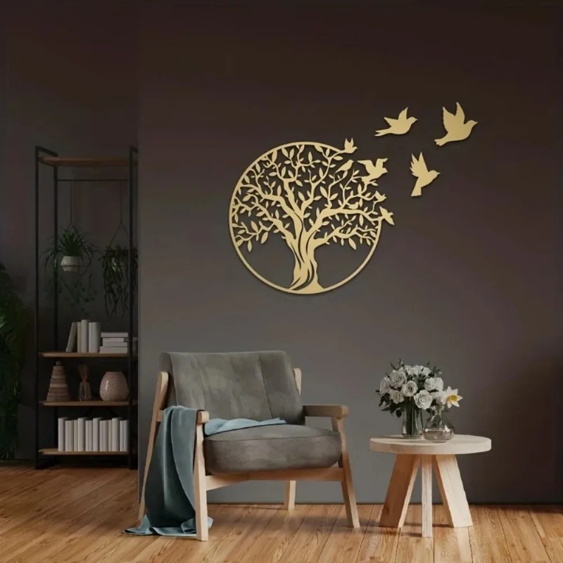 Metal Crafts Wall Art - Tree o - Art Craft Logo ulasan dan harga