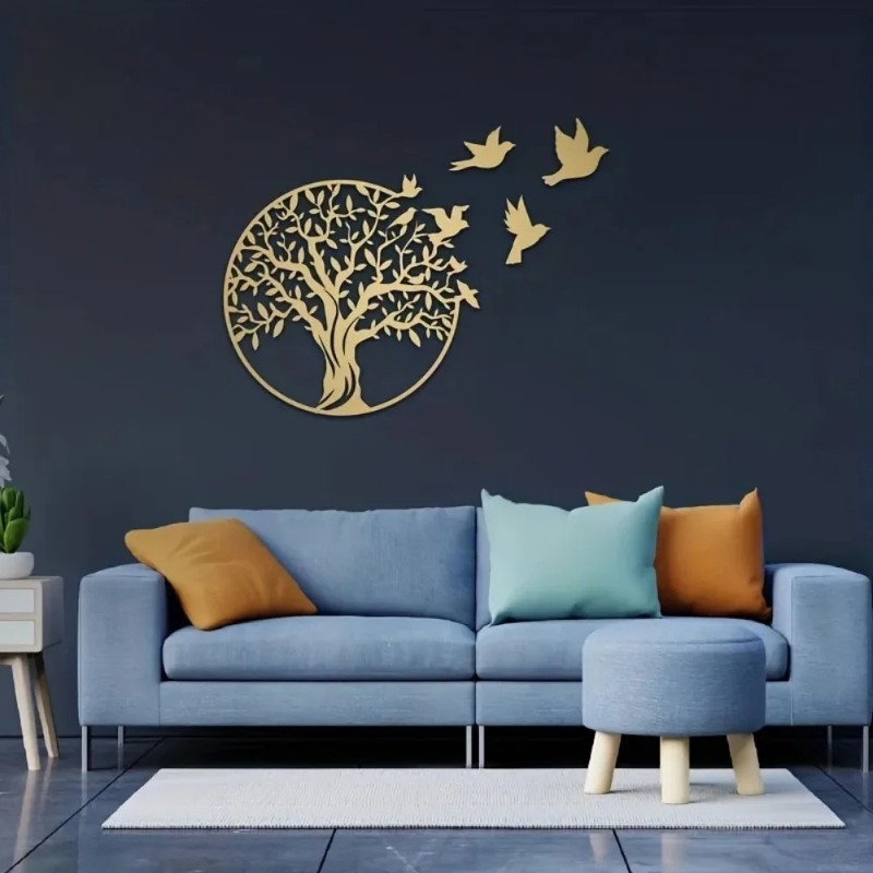 Metal Crafts Wall Art - Tree o - Art Craft Logo ulasan dan harga