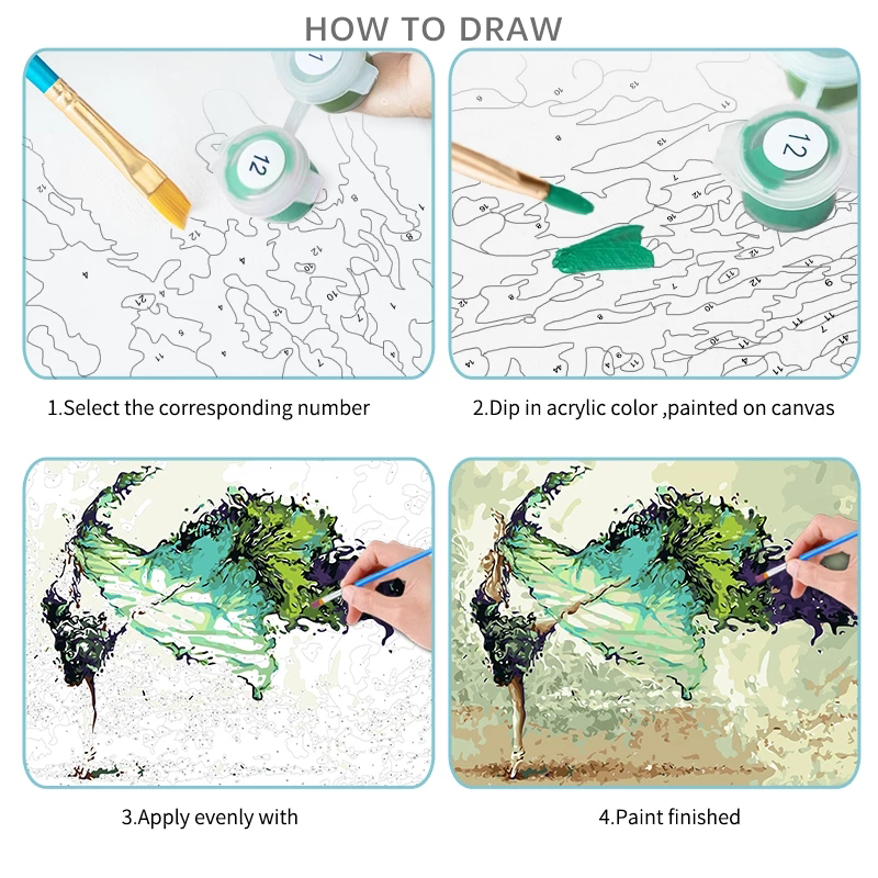 RUOPOTY Sunset Beach Paint By  - Art Craft Easy Ideas ulasan dan harga