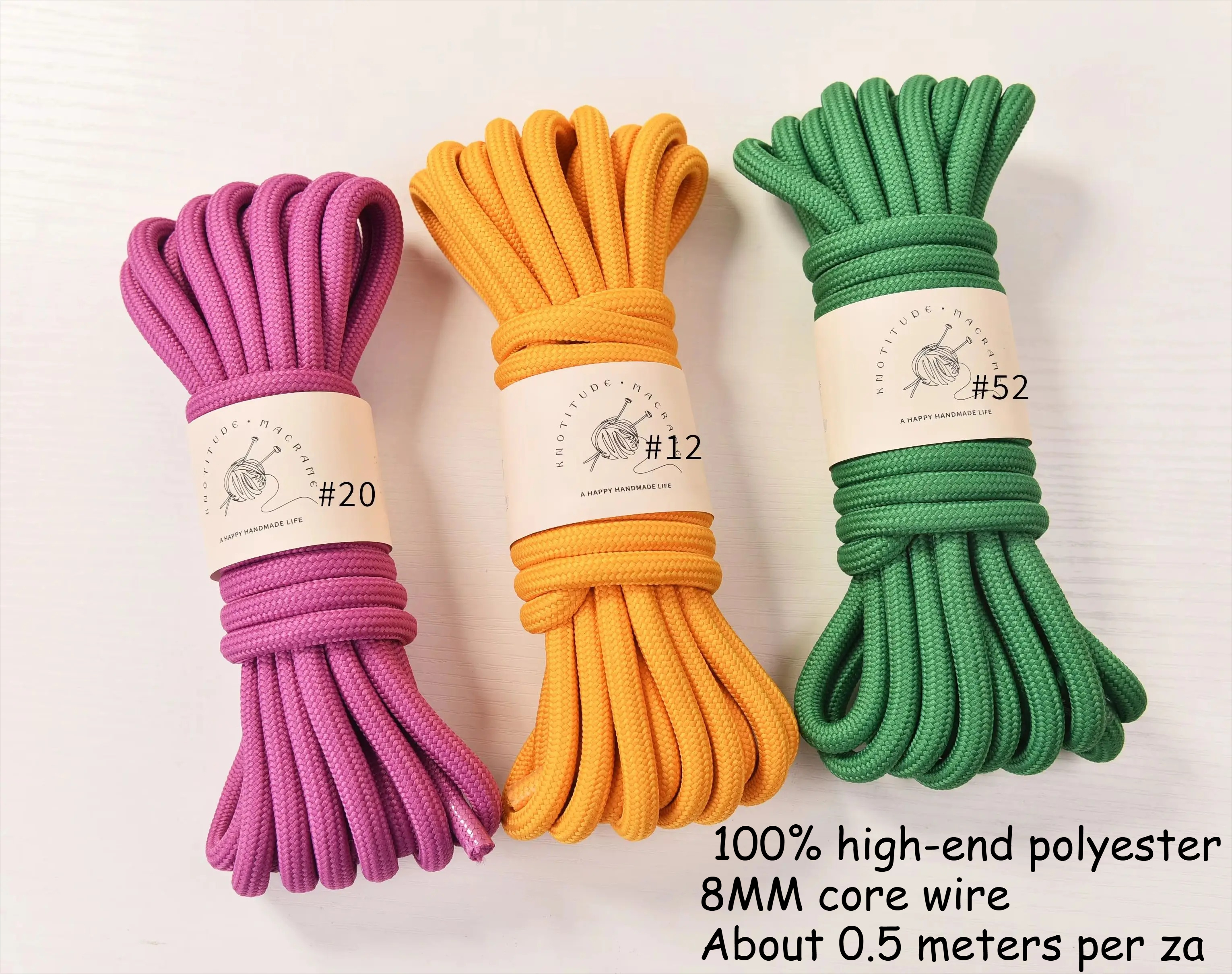 Polyester Braid Cord 5meters P - Macrame Cord Cotton ulasan dan harga