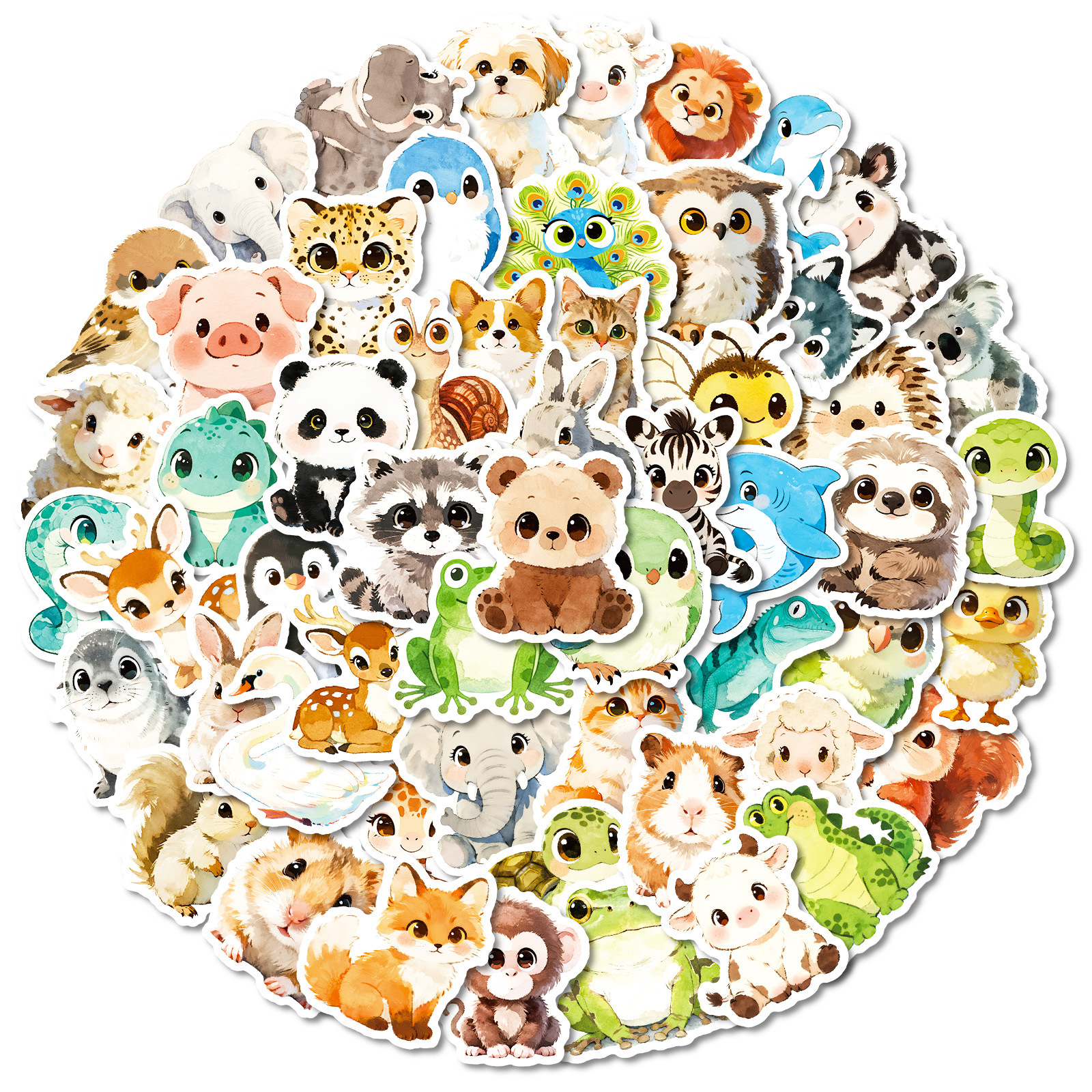 56Pcs Cute Animal Cartoon Graf - Art Craft Notebook ulasan dan harga