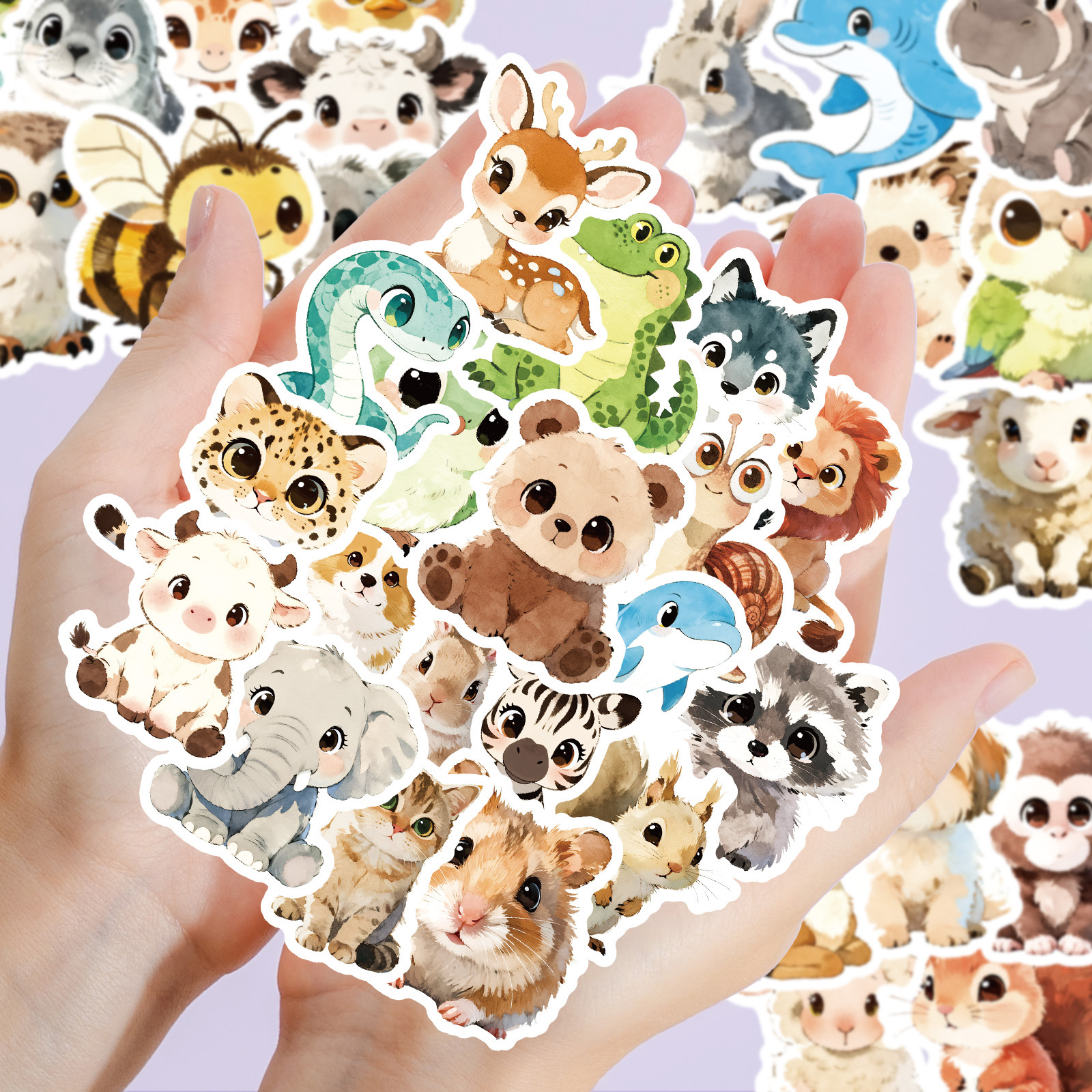 56Pcs Cute Animal Cartoon Graf - Art Craft Notebook ulasan dan harga