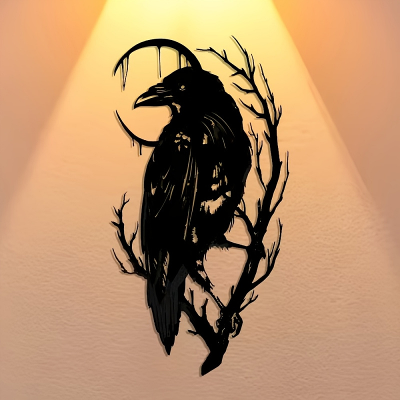 Branch and Crow Metal Sign，Hal - Art Craft For Christmas ulasan dan harga