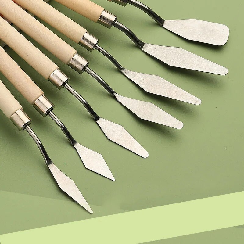 7pcs Stainless Steel Painting  - Painting Knife Palette ulasan dan harga