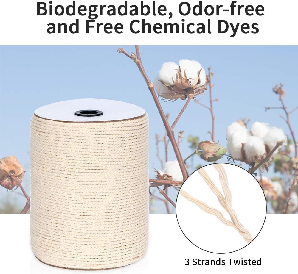 4mm x 328Yds Natural Cotton Ma - Macrame Cord Cotton ulasan dan harga
