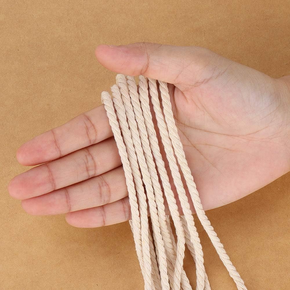 4mm x 328Yds Natural Cotton Ma - Macrame Cord Cotton ulasan dan harga