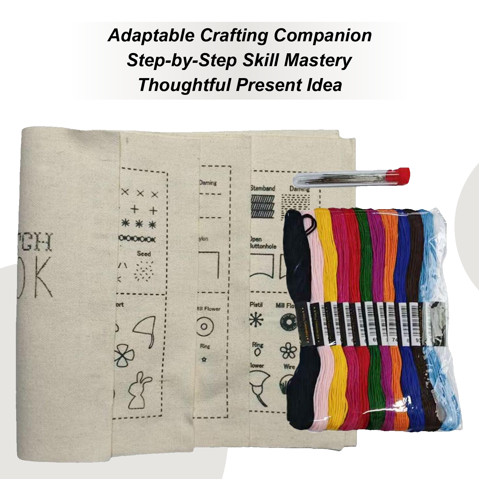 DIY Embroidery Needle Thread B - Art Craft Book ulasan dan harga