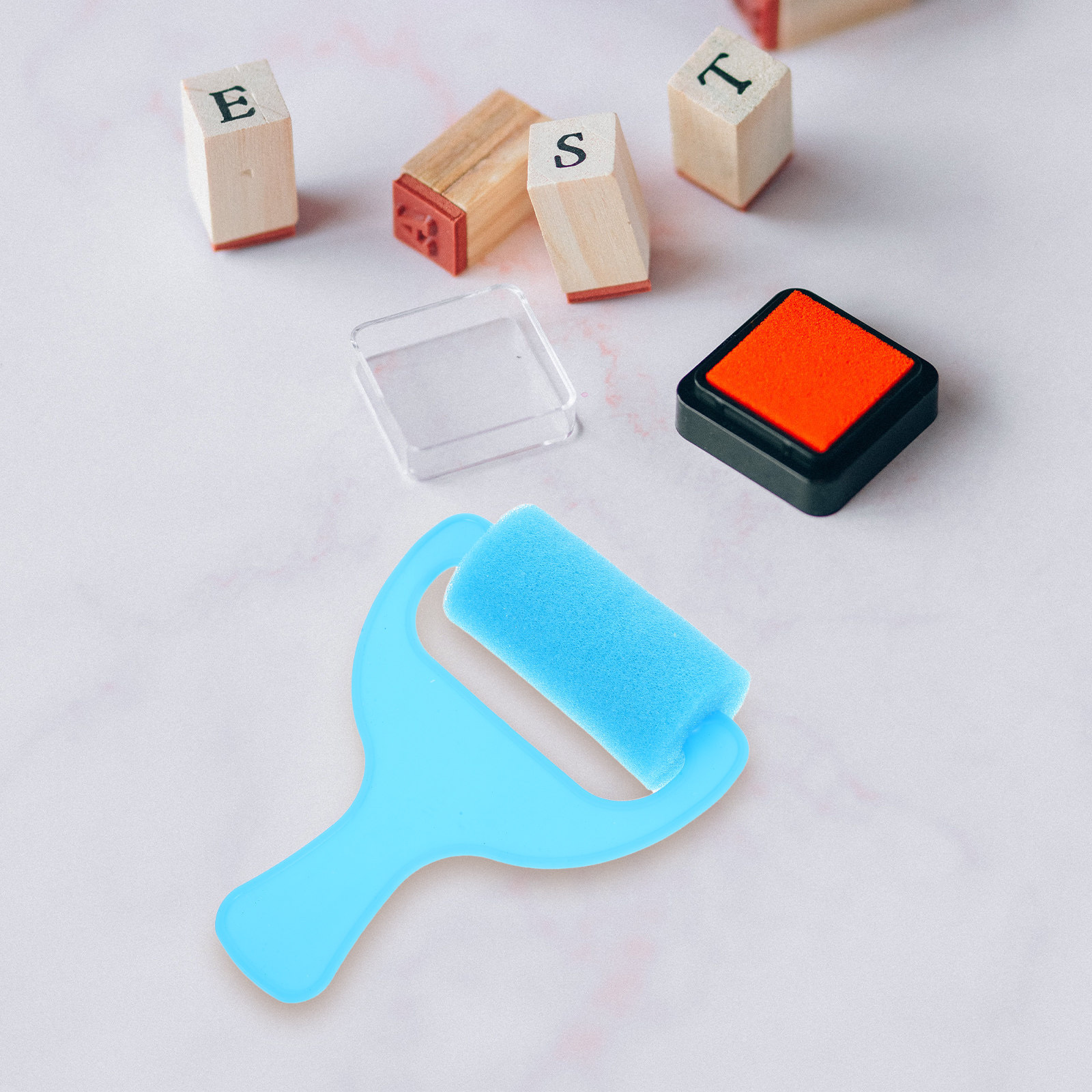12Pcs Sponge Stamp Roller Brus - Art Craft For Preschoolers ulasan dan harga