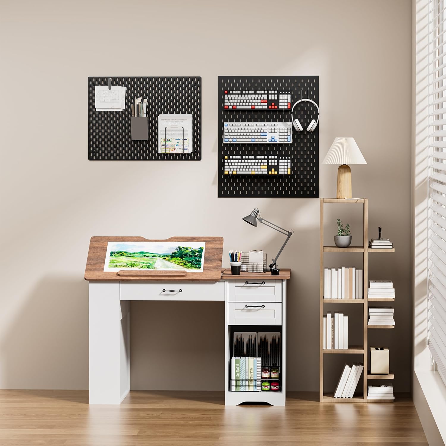 Drafting Table with Storage Ca - Art & Craft Kortingscode ulasan dan harga
