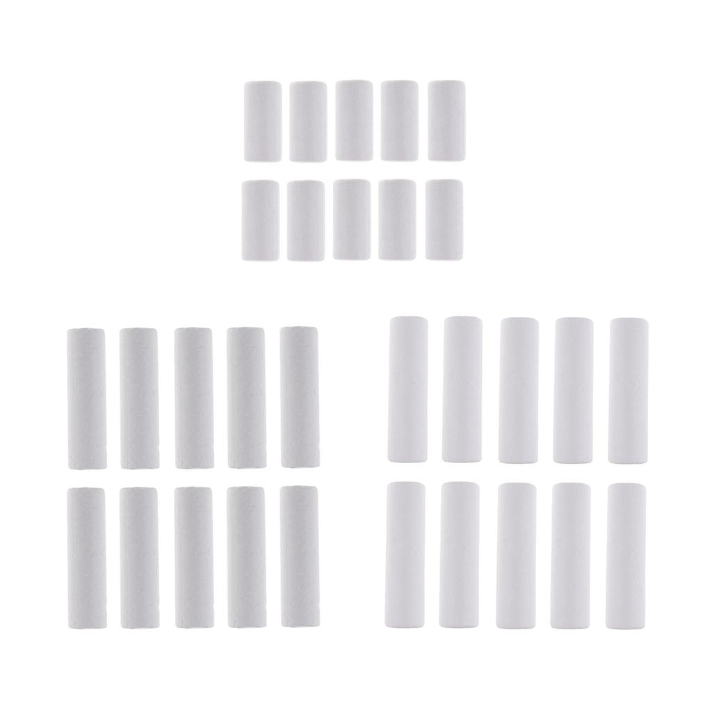 10 Pieces Blank White Cylinder - Art Craft For Christmas ulasan dan harga