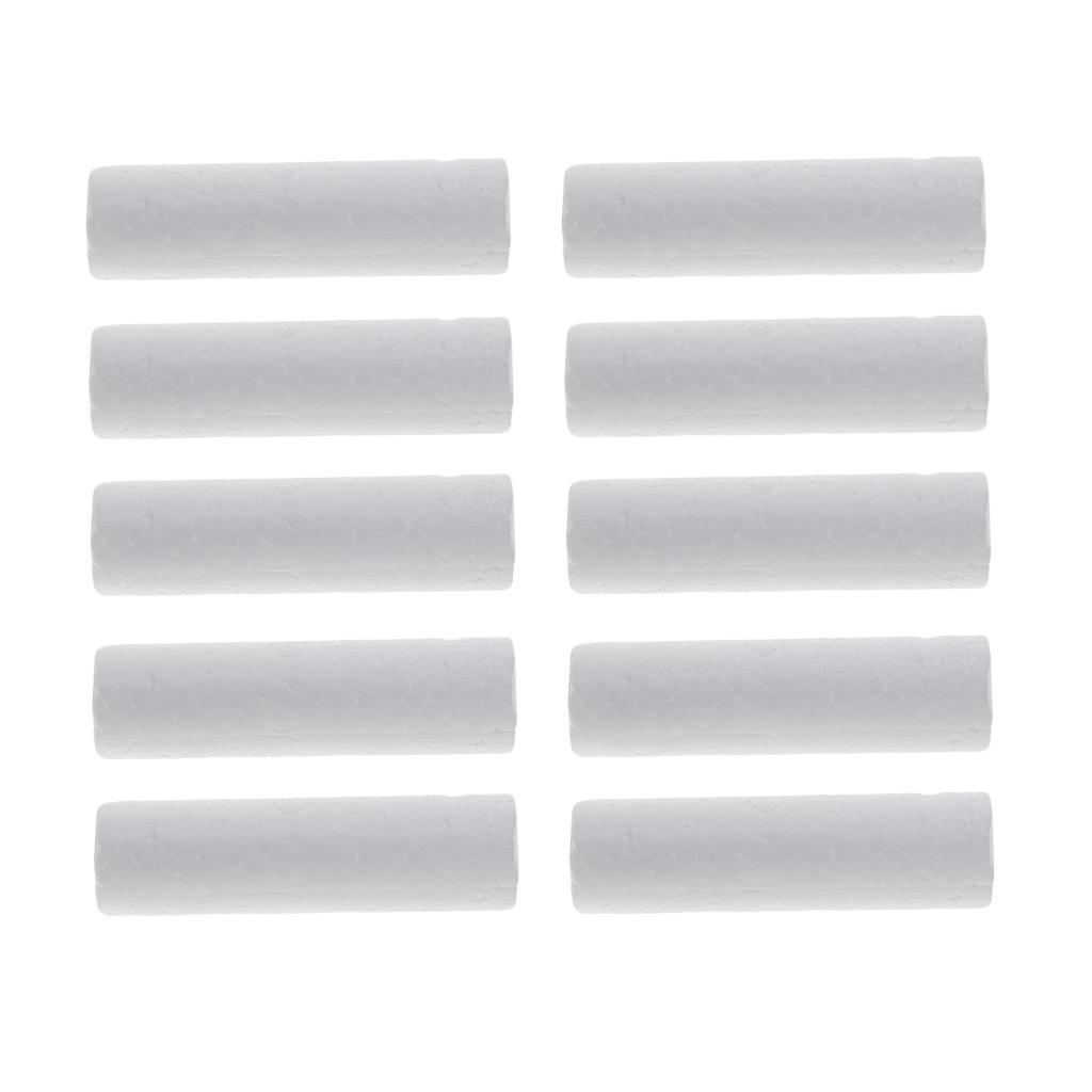 10 Pieces Blank White Cylinder - Art Craft For Christmas ulasan dan harga