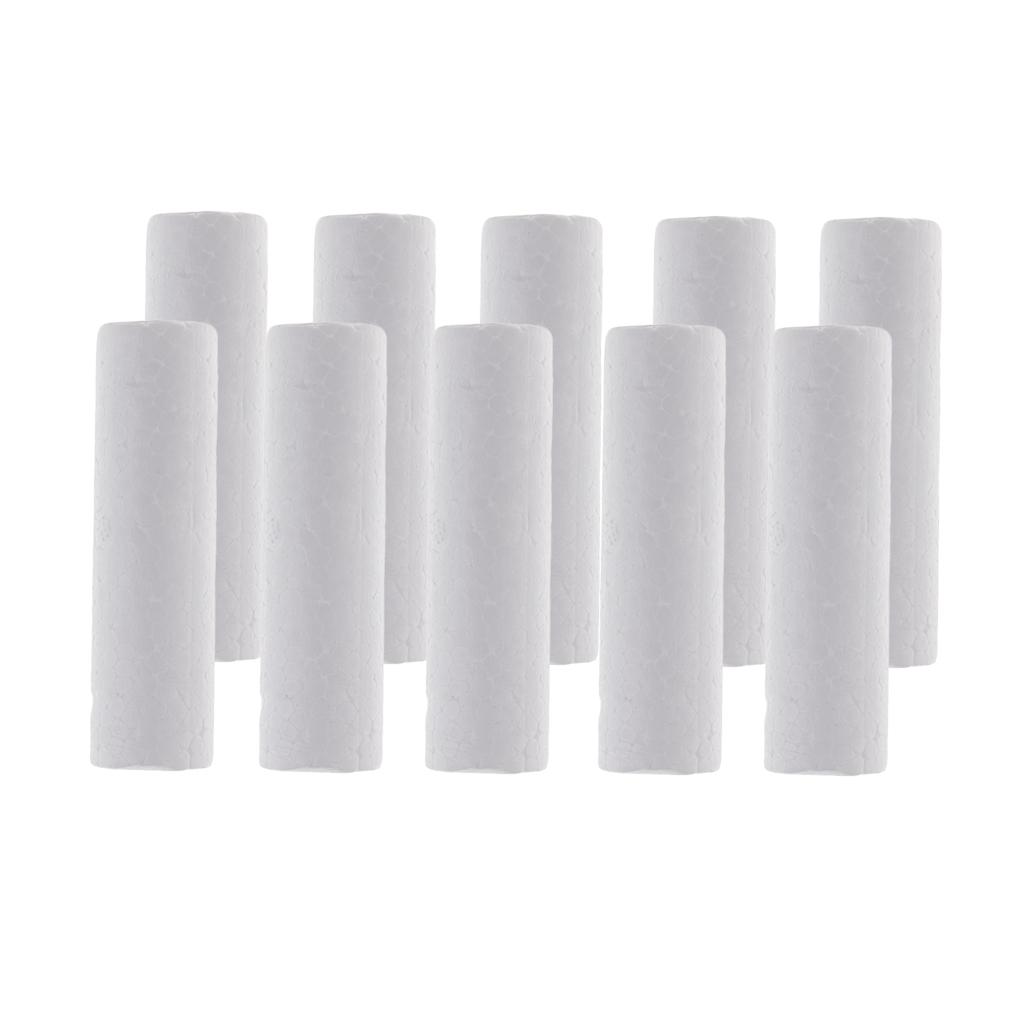 10 Pieces Blank White Cylinder - Art Craft For Christmas ulasan dan harga