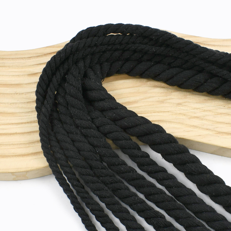 1-5M 5-20mm Black 3 Shares Twi - Macrame Cord Cotton ulasan dan harga