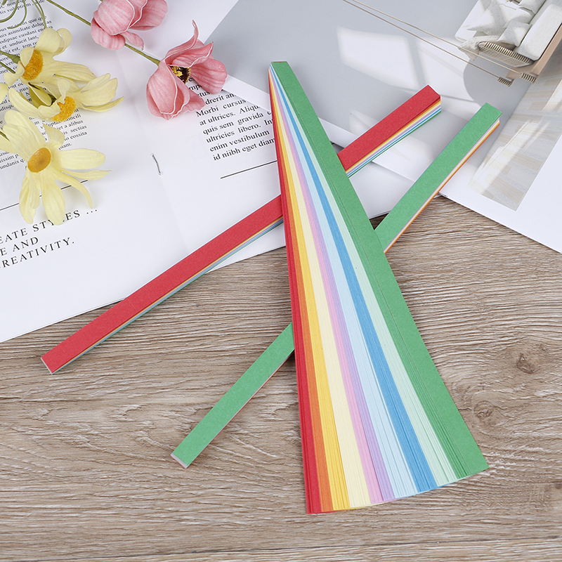 80Pcs Strips Paper Home Origam - Quilling Paper Strips ulasan dan harga