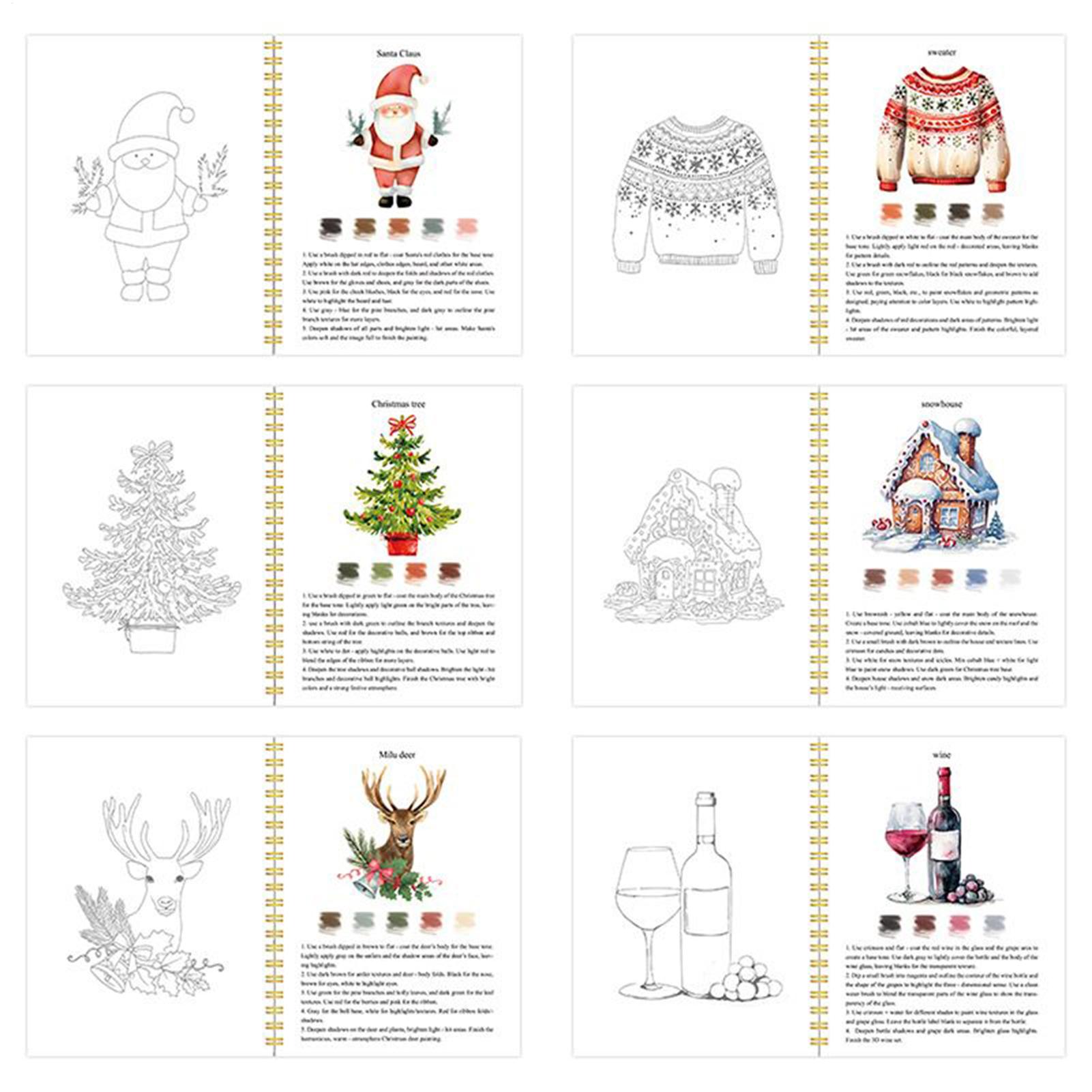 Beginner Watercolor Workbook C - Art Craft For Christmas ulasan dan harga