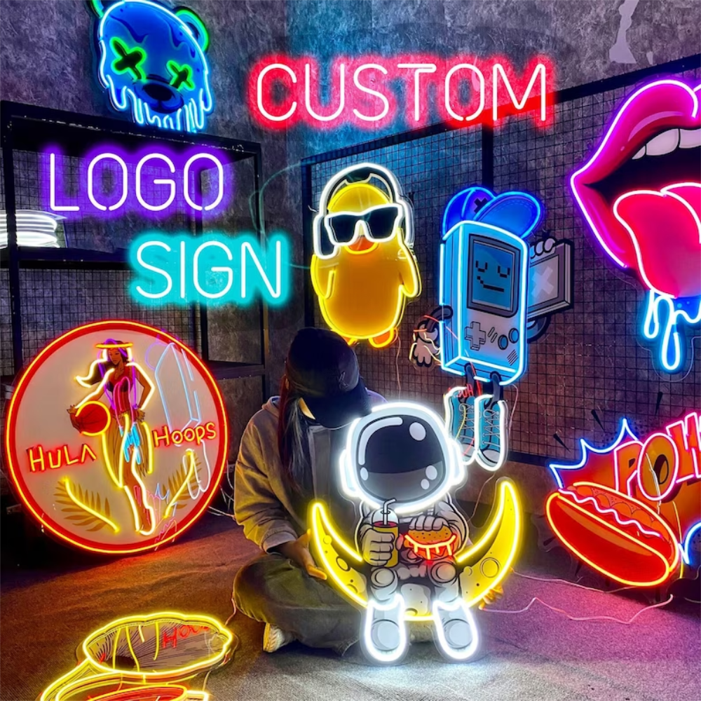 Neon Sign Custom Business Logo - Art Craft Logo ulasan dan harga