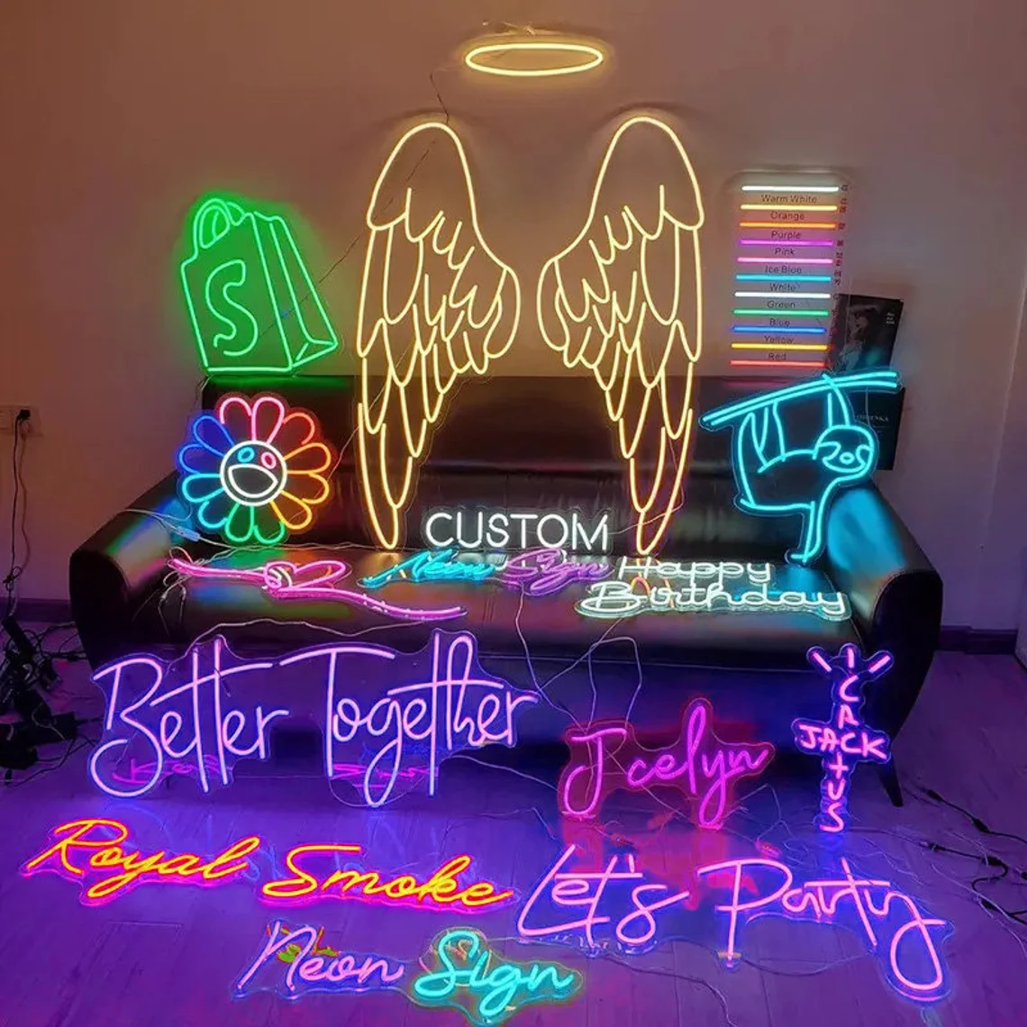 Neon Sign Custom Business Logo - Art Craft Logo ulasan dan harga