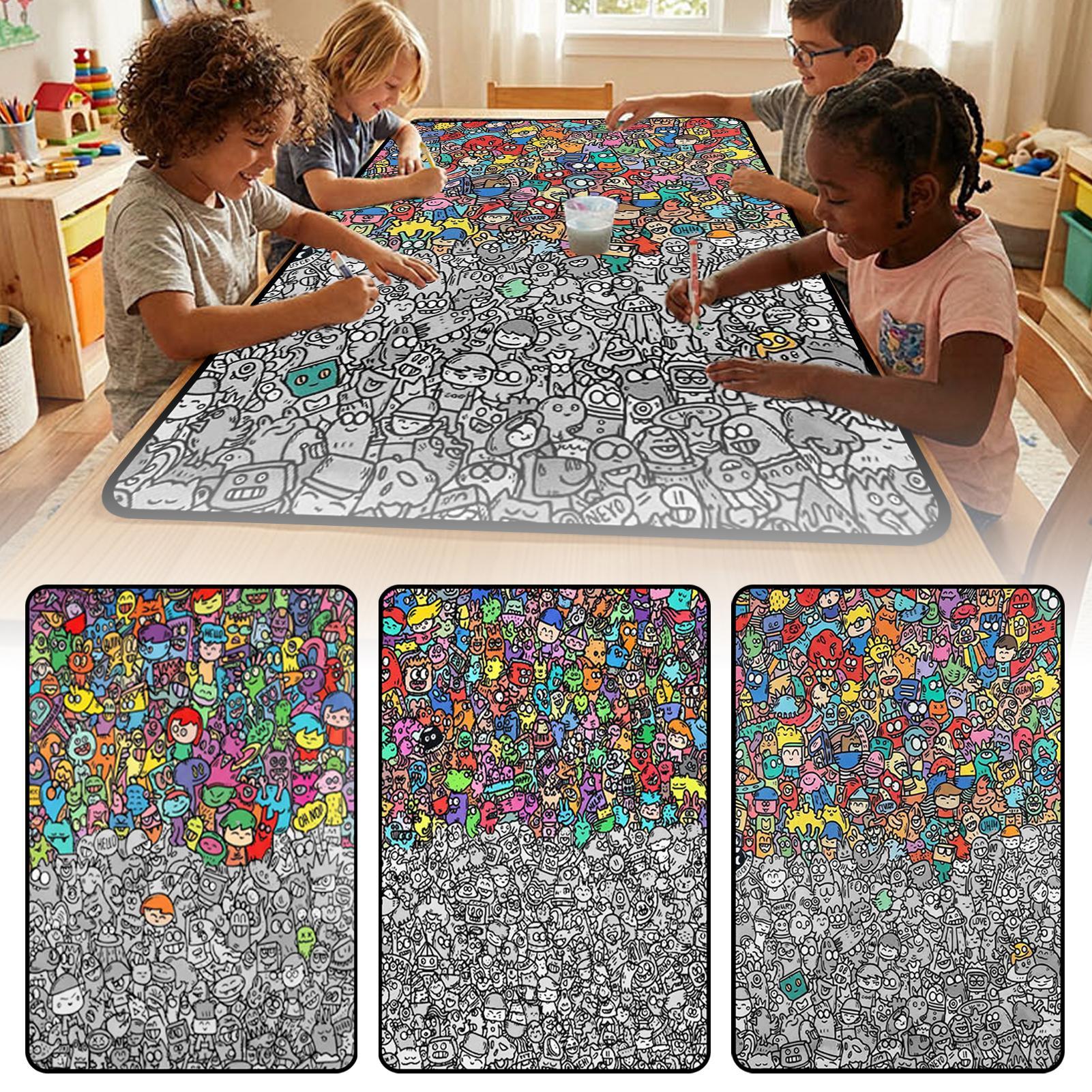 Coloring Blanket DIY Washable  - Art Craft For Preschoolers ulasan dan harga