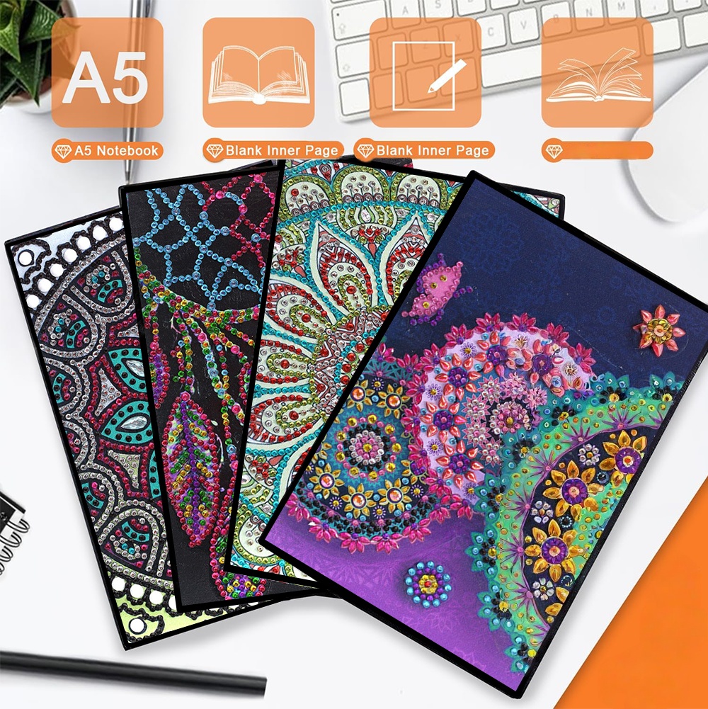 One mandala pattern, DIY irreg - Art Craft Notebook ulasan dan harga
