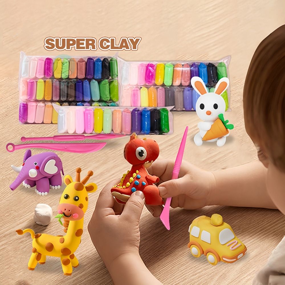 12/24/36pcs New Ultra-Light Pl - Air Dry Clay ulasan dan harga