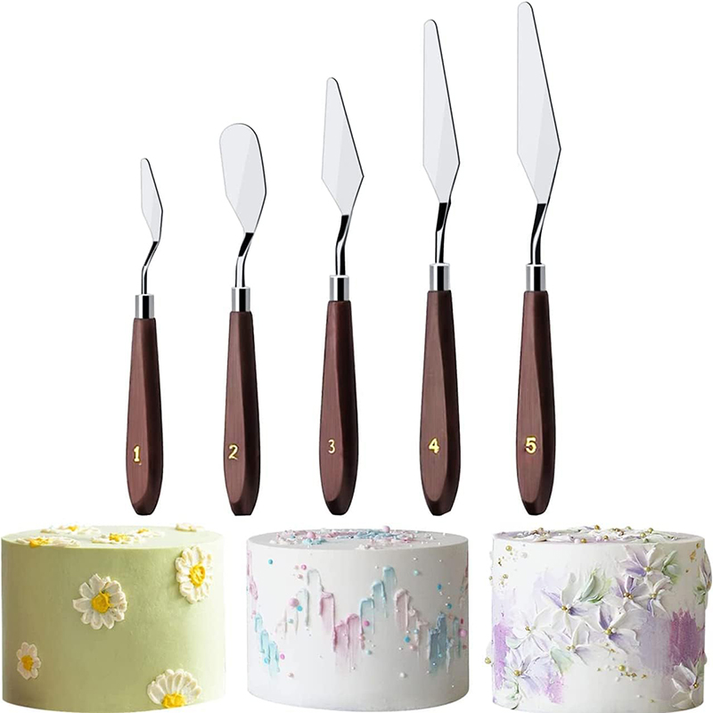 5Pcs Cake Cream Spatula Set St - Painting Knife Palette ulasan dan harga