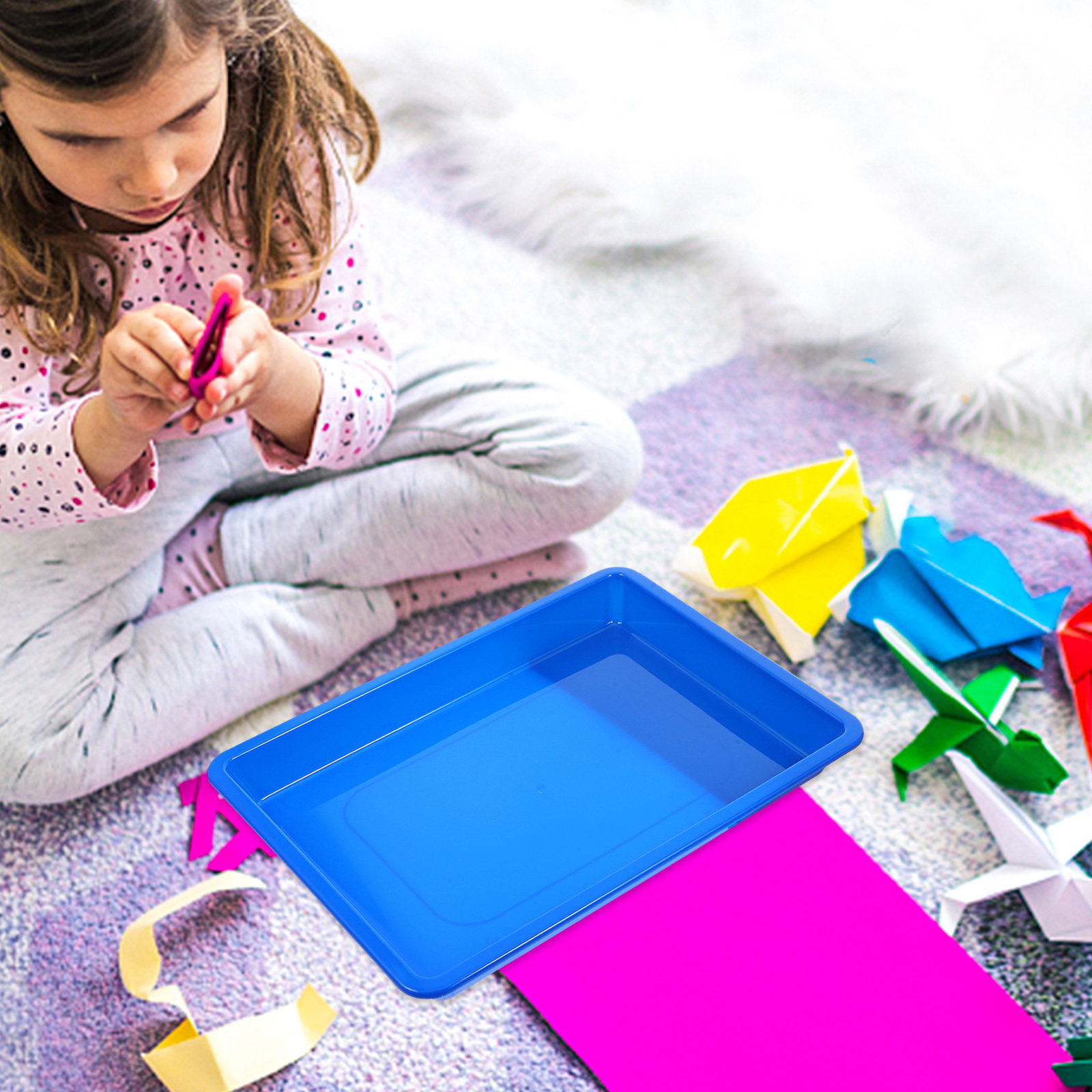 4Pcs Plastic Colorful Storage  - Art Craft For Preschoolers ulasan dan harga