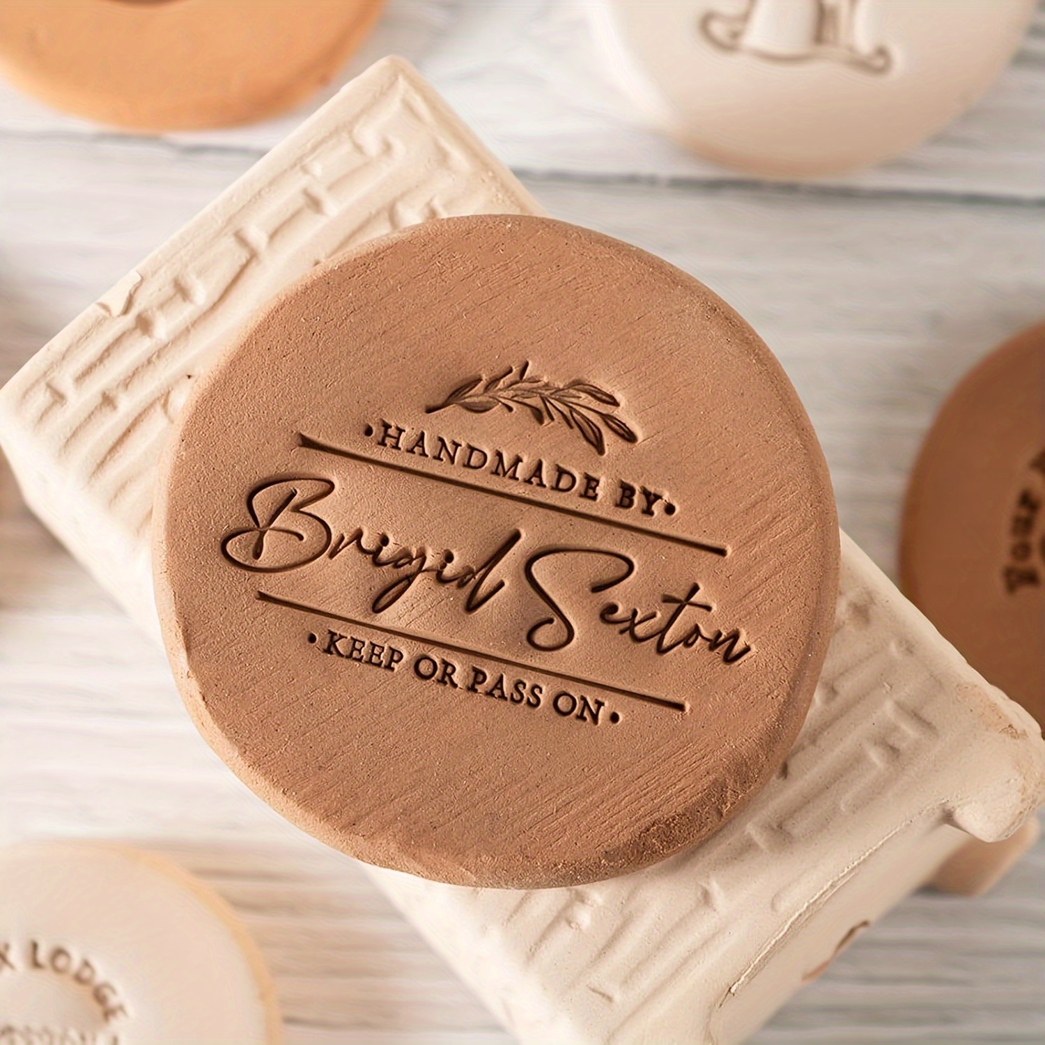 LOGO Custom Soap Stamps Person - Art Craft Logo ulasan dan harga
