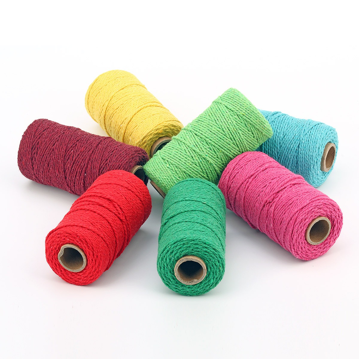 2mm Rope Twisted-Cord 100m Cot - Macrame Cord Cotton ulasan dan harga