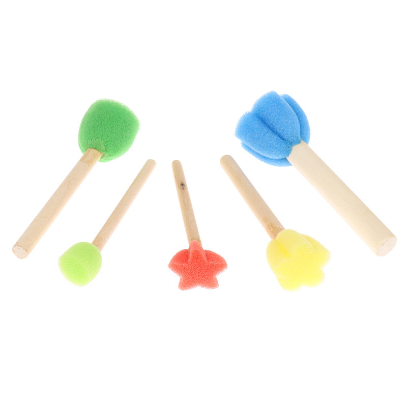 Kids Toddler Sponge Stamp Brus - Art Craft Notebook ulasan dan harga