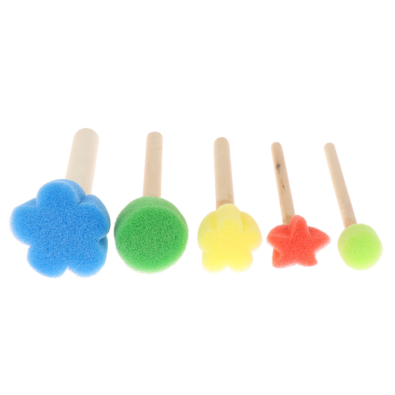 Kids Toddler Sponge Stamp Brus - Art Craft Notebook ulasan dan harga
