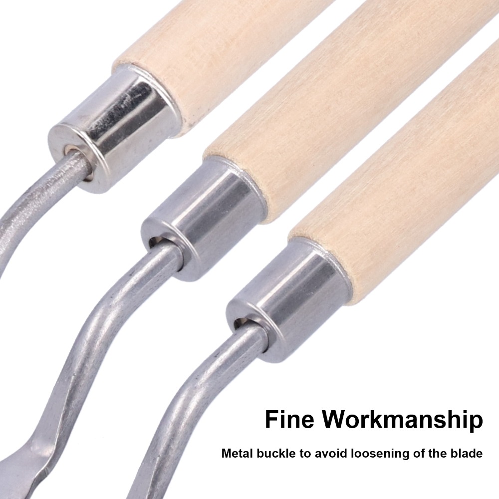 3PCS Wooden grip Painting Pale - Painting Knife Palette ulasan dan harga