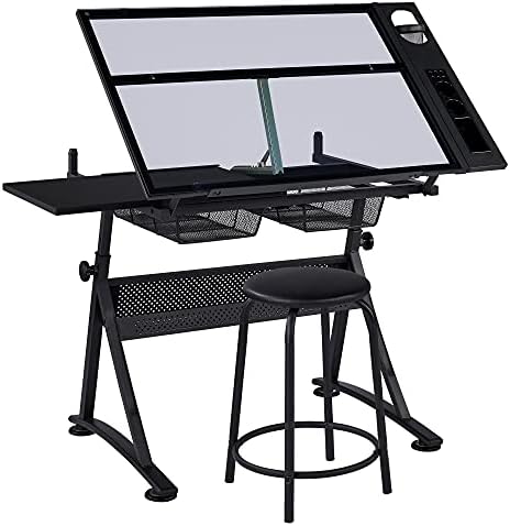 Drafting Table w/Stool Height  - Art & Craft Kortingscode ulasan dan harga