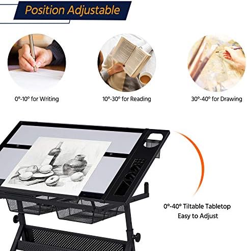 Drafting Table w/Stool Height  - Art & Craft Kortingscode ulasan dan harga