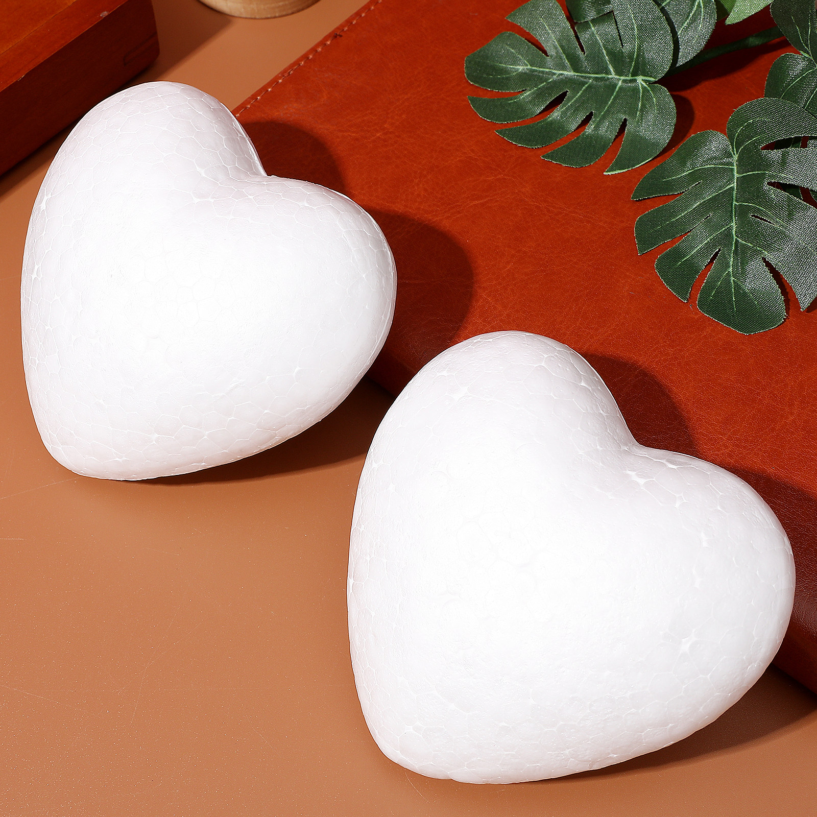 3Pcs Polystyrene Heart Balls 1 - Art Craft For Christmas ulasan dan harga