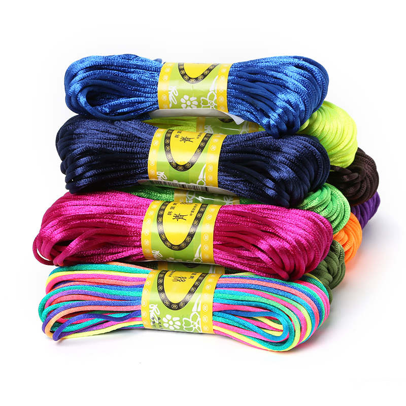 2mm 20meter Soft Satin Rattail - Macrame Cord Cotton ulasan dan harga